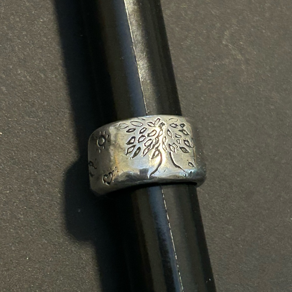 Sundance Catalog Jes Maharry Sterling Silver Strength Ring size 5 1/2